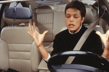 frustratie in auto