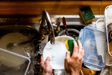 afwassen