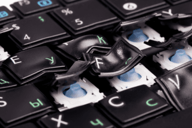 laptop toestenbord toets stuk